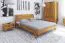 Lit double Otago 02 en chêne sauvage massif huilé | Surface de couchage 180 x 200 cm | Design raffiné