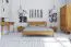 Lit double Otago 02 en chêne sauvage massif huilé | Surface de couchage 180 x 200 cm | Design raffiné