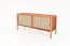 Meuble TV Wellsford 11, en bois de hêtre massif huilé - Dimensions : 64 x 142 x 46 cm (H x L x P)