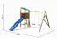 Tour de jeux Anton avec double balançoire et toboggan ondulé FSC®.