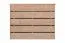 Jardinière 06 en bois de mélèze, naturel, 206 x 103 x 80 cm, avec barre de renfort supplémentaire, résistant aux intempéries, Hauteur agréable, travail agréable pour le dos