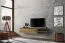 Meuble TV à trois compartiments Bjordal 16, couleur : chêne Flagstaff / anthracite - dimensions : 30 x 180 x 40 cm (h x l x p), avec fonction push-to-open