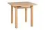 Table de salle à manger DEIMONDS couleur chêne, fonction extensible, peu encombrante, dimensions 80 x 80/110 cm (l x p), hauteur du plateau de table 32 mm, plateau en stratifié