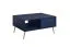 Table basse sombre Egaleo 03, Couleur : Bleu foncé, une porte basculante, un compartiment, table basse, dimensions : 43 x 87 x 66 cm, un compartiment ouvert, Poignées & Pieds : Métal