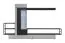 Meuble-paroi moderne avec éclairage LED Bjordal 28, couleur : noir mat / gris - dimensions : 180 x 300 x 35 cm (h x l x p), avec fonction push-to-open
