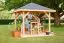 Pavillon Manaus en bois de douglas non traité - Dimensions : 338 x 338 cm (L x l)
