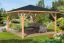 Pavillon Curitiba en bois de douglas non traité - Dimensions : 430 x 430 cm (L x l)