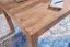 Table de salle à manger solide en acacia massif Baures 27, Couleur : acacia - Dimensions : 60 x 120 cm (l x p), Fait main & finitions de haute qualité