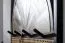Porte-manteau mural en bois massif de manguier | Finition mangue/noir | 40 x 53 x 7,5 cm