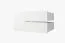 Armoire au design moderne Mulhacen 46, couleurs : Blanc mat / Noir mat - Dimensions : 200 x 120 x 62 cm (H x L x P), avec cinq casiers
