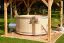 Hot Tub Banera en bois d'épicéa avec four à bois externe - diamètre : 200 cm