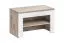Paroi de vestiaire avec banc Sviland 06, Couleur : Chêne Wellington / blanc - dimensions : 200 x 170 x 35 cm (h x l x p), avec coussin d'assise