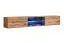 Meuble-paroi suspendu moderne Volleberg 48, couleur : gris / chêne Wotan - dimensions : 140 x 250 x 40 cm (h x l x p), avec éclairage LED bleu