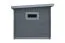 Abri de jardin en WPC Waldblick - Longueur: 250 cm, Largeur: 250 cm, Hauteur: 239 cm, couleur: gris foncé