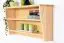 Étagère à suspendre / étagère murale en pin massif naturel Junco 338 - Dimensions : 47 x 100 x 24 cm (H x L x P)