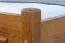 Lit pour enfant en pin massif, chêne rustique 77, avec sommier à lattes - 160 x 200 cm (l x L)