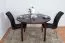 Table en pin massif couleur noyer Junco 235B (ronde) - diamètre 120 cm