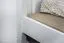 Lit de jeunesse en pin massif blanc 81, sommier à lattes inclus - 160 x 200 cm (L x l)