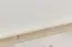 Commode en bois de pin massif, laqué blanc Junco 134 - Dimensions 118 x 80 x 42 cm