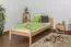 Lit simple / lit d'appoint en bois de pin massif, naturel 86, avec sommier à lattes - dimension 90 x 200 cm