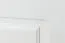 Lit d'enfant en pin massif laqué blanc 79, avec sommier à lattes - Dimensions 180 x 200 cm