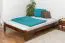 Lit Futon Pin 140 x 200 cm Noisette avec sommier à lattes