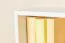 Étagère à suspendre / étagère murale en bois de pin massif, laqué blanc Junco 293 - 25 x 60 x 20 cm (H x L x P)