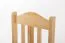 Chaise en bois de pin massif, naturel 002 - Dimensions 93 x 43 x 45 cm (H x L x P)