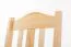 Chaise en bois de pin massif, naturel 002 - Dimensions 93 x 43 x 45 cm (H x L x P)