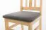 Chaise en bois de pin massif, naturel 002 - Dimensions 93 x 43 x 45 cm (H x L x P)