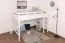 Lit mezzanine pour adultes "Easy Premium Line" K23/n, hêtre massif laqué blanc, divisible - Surface de couchage : 120 x 200 cm