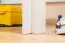Lit d'enfant / Lit mezzanine "Easy Premium Line" K22/n, hêtre massif blanc - Surface de couchage : 90 x 200 cm