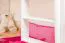 Lit d'enfant / Lit mezzanine "Easy Premium Line" K22/n, hêtre massif blanc - Surface de couchage : 90 x 200 cm