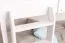 Lits superposés pour adultes "Easy Premium Line" K20/n, tête et pied de lit droits, en hêtre massif blanc - 90 x 200 cm (l x L), convertibles