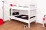 Lit superposé divisible Easy Premium Line K20/n | Bois de hêtre massif blanc | 90 x 200 cm | Design droit et moderne