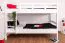 Lit superposé divisible Easy Premium Line K20/n | Bois de hêtre massif blanc | 90 x 200 cm | Design droit et moderne