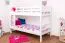 Lit superposé divisible Easy Premium Line K20/n | Bois de hêtre massif blanc | 90 x 200 cm | Design droit et moderne