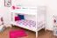 Lit superposé divisible Easy Premium Line K20/n | Bois de hêtre massif blanc | 90 x 200 cm | Design droit et moderne