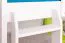 Lits superposés pour adultes "Easy Premium Line" K20/n avec 2 tiroirs et 2 caches, tête et pied de lit droits, hêtre massif blanc - Couchage : 90 x 200 cm, convertibles