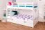 Lit superposé Easy Premium Line K20/n | 2 tiroirs & 2 panneaux | 90 x 200 cm | hêtre massif blanc | Séparable