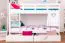 Lit superposé Easy Premium Line K20/n | 2 tiroirs & 2 panneaux | 90 x 200 cm | hêtre massif blanc | Séparable
