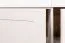 Commode Segnas 02, Couleur : Pin blanc / Chêne brun - 88 x 130 x 43 cm (H x L x P)