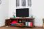 Meuble TV Sentis 07, Couleur : Marron foncé - 59 x 158 x 46 cm (H x L x P)