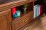 Meuble TV Sentis 07, Couleur : Marron foncé - 59 x 158 x 46 cm (H x L x P)