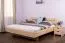 Lit simple sans métal Wooden Nature 427 | Pin cembro autrichien massif | 90 x 200 cm | Design moderne