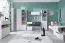 Chambre d'adolescents - Commode Lede 12, couleur : gris / blanc - Dimensions : 90 x 110 x 40 cm (h x l x p)