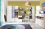 Commode chambre ado Lede 12 | Gris / Blanc | 90 x 110 x 40 cm | Design moderne