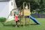 Tour de jeux / Tour à grimper Anton avec balançoire double et toboggan ondulé FSC®.