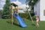 Tour de jeux Anton avec double balançoire et toboggan ondulé FSC®.