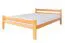 Lit une place ado Easy Premium Line K35 | Bois de hêtre massif naturel | 140 x 200 cm | Design moderne | Très stable